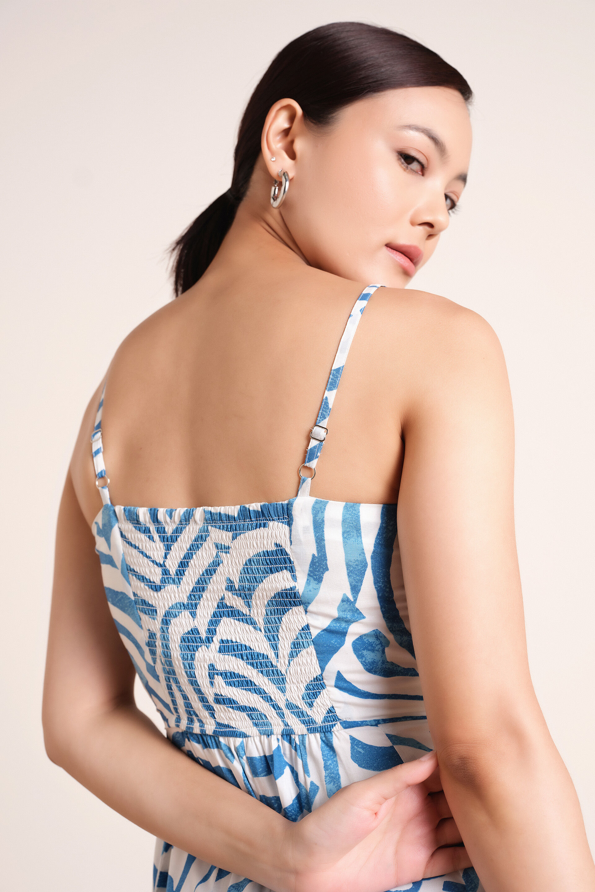 Claudine Modal Midi Dress, White, image 6